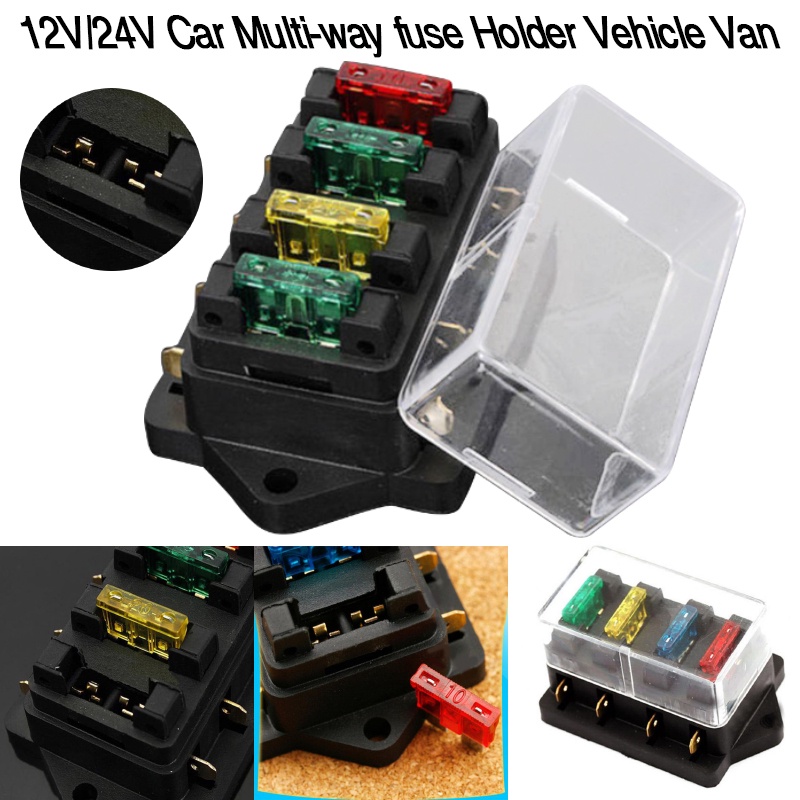 Car Way Circuit Standard Ato Blade Fuse Box Block Holder V V