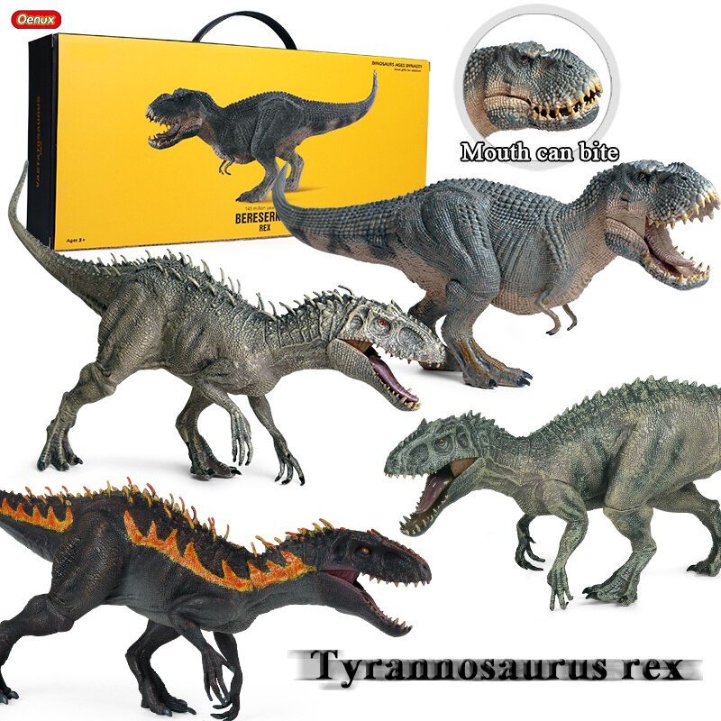 Savage Jurassic Indominus Rex Action Figures Tyrannosaurus Open Mouth