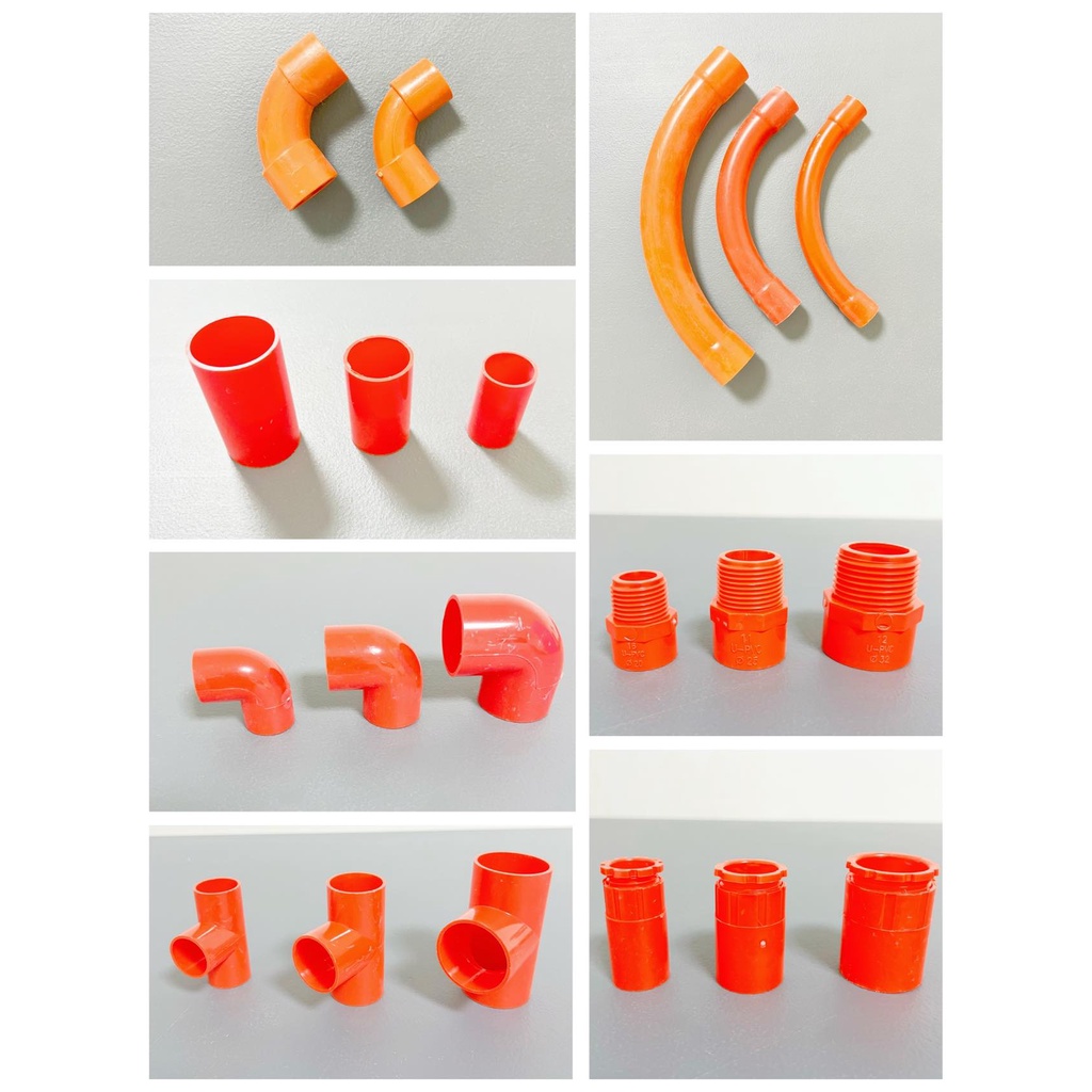 Pvc Orange Fittings 1 2 3 4 1 Flexible Connector Coupling Male Adaptor