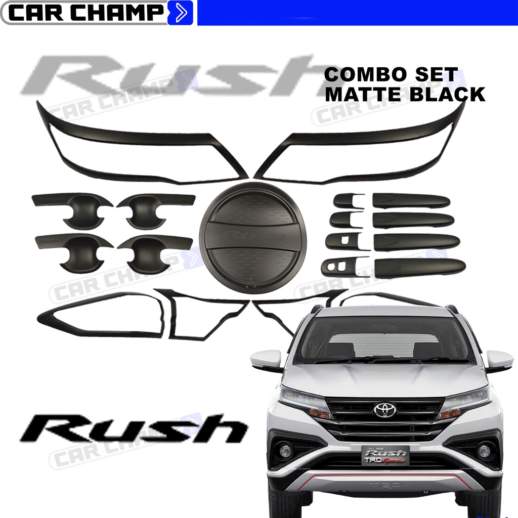 Toyota Rush To G Grs Garnish Combo Set Cover Matte Black V