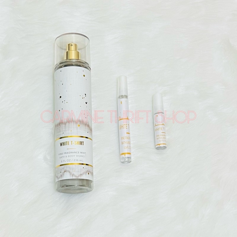 AUTHENTIC BBW FRAGRANCE MIST WHITE T SHIRT DECANTS 5ML 10ML Shopee