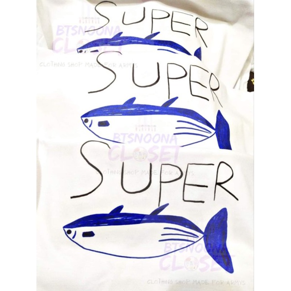 Super Tuna White Tshirt Kim Seok Jin Shopee Philippines