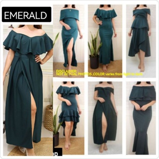 Emerald Dress Formal Casual Debut Maid Of Honor Bridesmaids Infinity