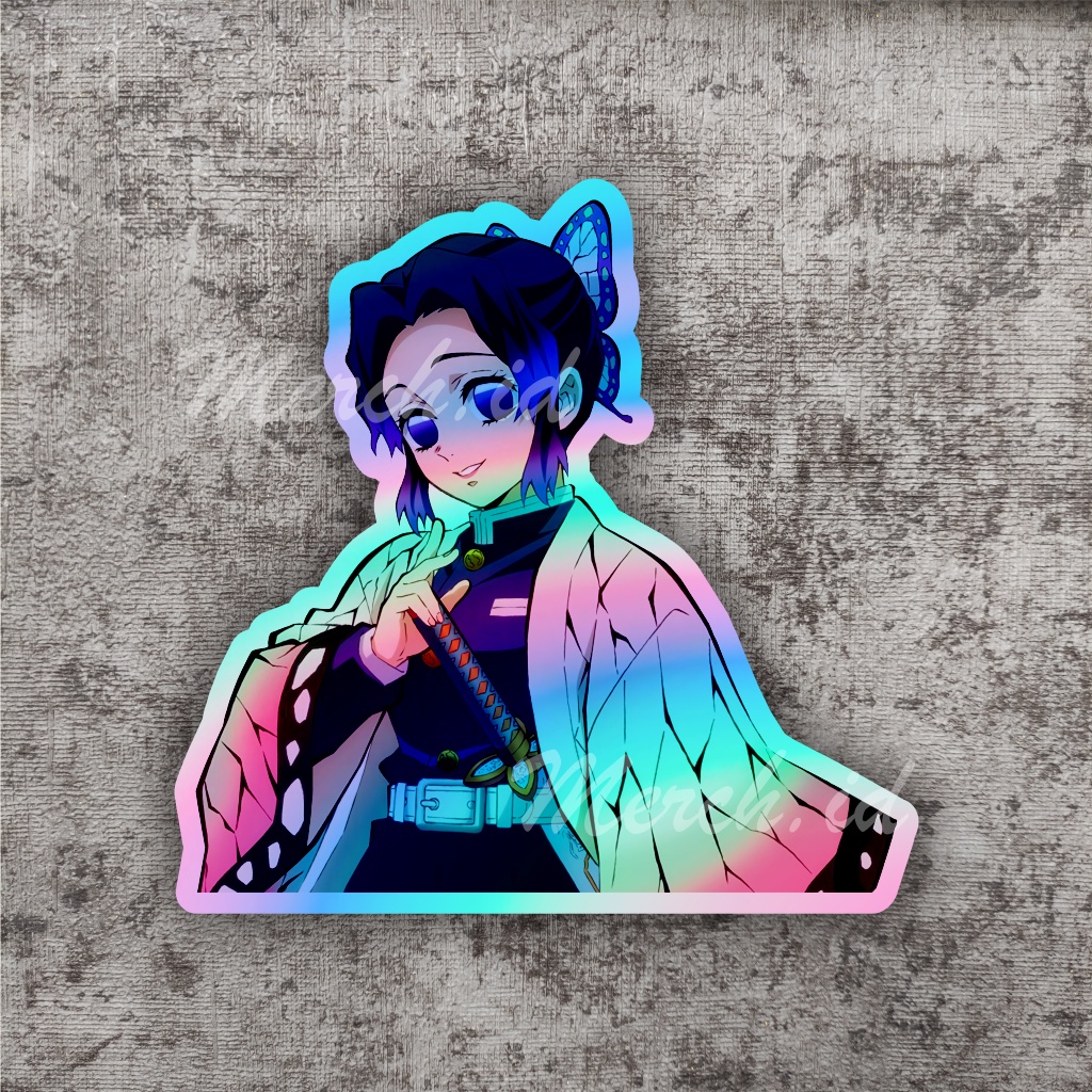 Shinobu Kocho Demon Slayer Hologram Anime Sticker Shopee Philippines