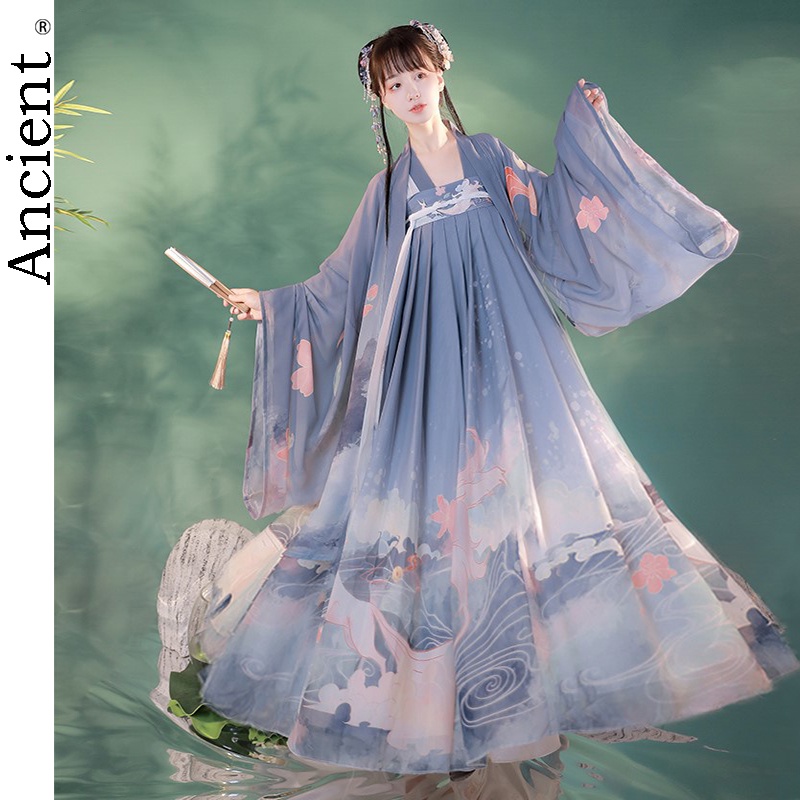 Modern Hanfu Women Chinese Traditional Dress Kimono Ancient Tang