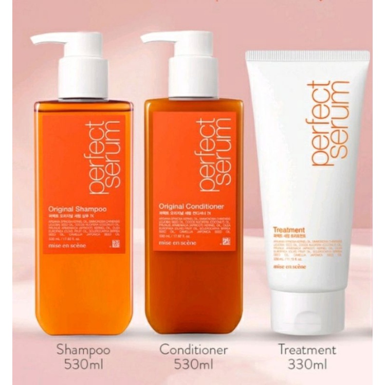 Mise En Scene Perfect Serum Original Shampoo Conditioner And Hair