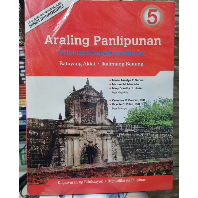 Araling Panlipunan 5 Pilipinas Bilang Isang Bansa Shopee Philippines