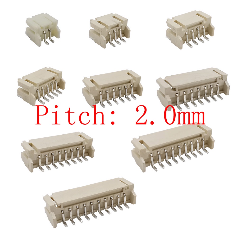 100 50Pcs PH2 0 Pitch 2 0mm Horizontal Paste Horizontal Patch Socket