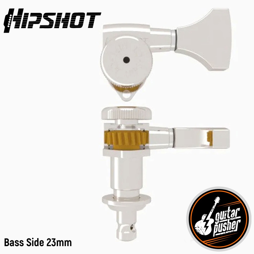 Hipshot Grip Lock Open Guitar Locking Tuning Machine Nickel Bass