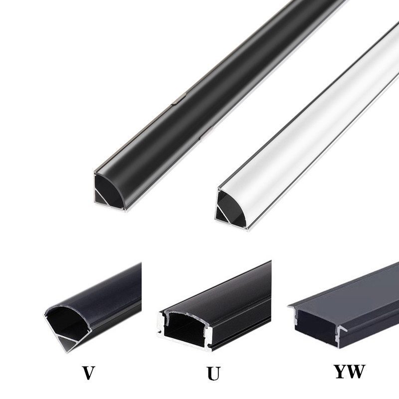 U V Yw Profile Aluminum Led Corner Aluminium Profile Channel Holder For