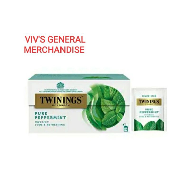 Twinings Pure Peppermint Infusion Teabags Shopee Philippines