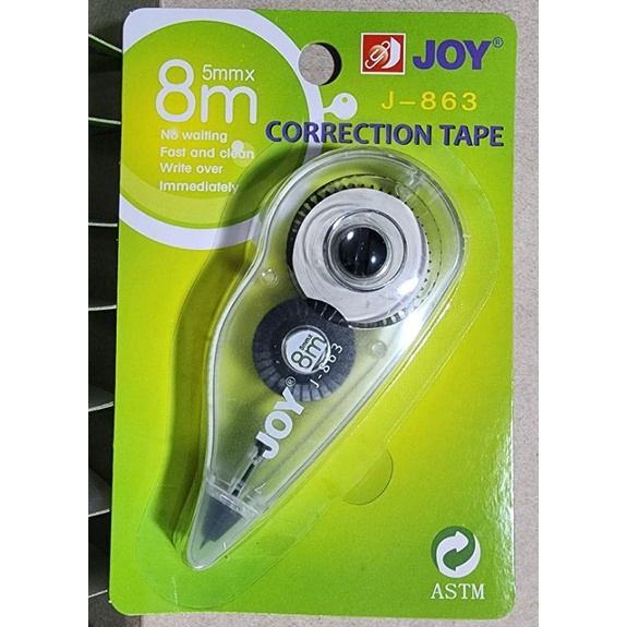 JOY CORRECTION TAPE MODEL J 863 5MMx8M Shopee Philippines