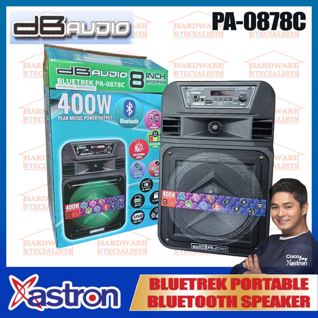 Db Audio By Astron Portable Bluetooth Speaker Bluetrek Pa C