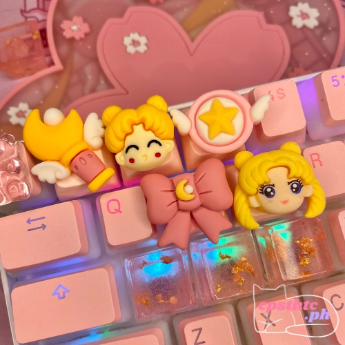 Hot Salesailor Moon Inspired Artisan Keycaps For Mechanical Keyboard