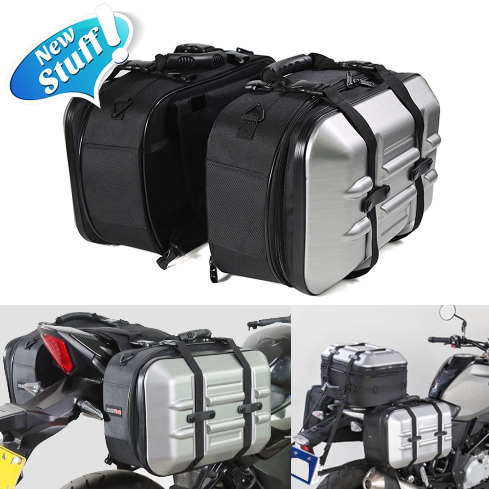 New Motorcycle Bag SaddleBag Waterproof Touring Double Side Bags Saddle