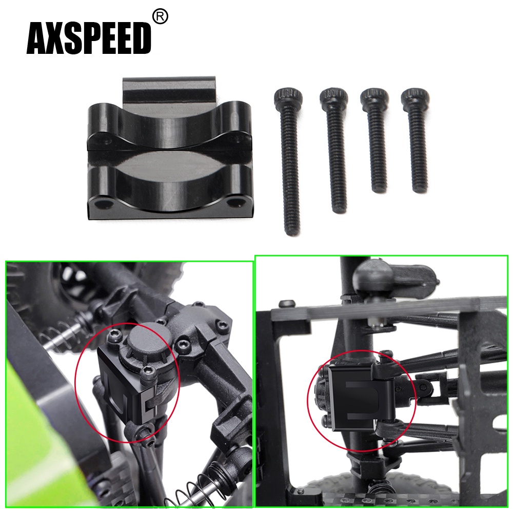 Axspeed Aluminum Rear Axle Truss Upper Link Mount For Axial Scx24 90081