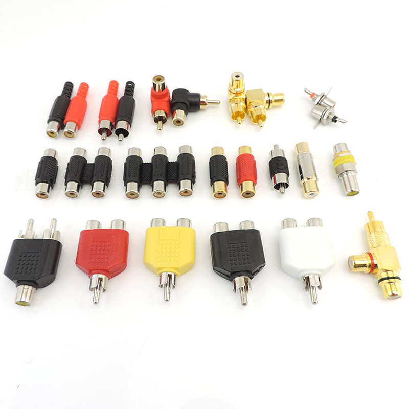 Pcs Rca Male Female To Rca Rca Male Female Rca Connector Splitter