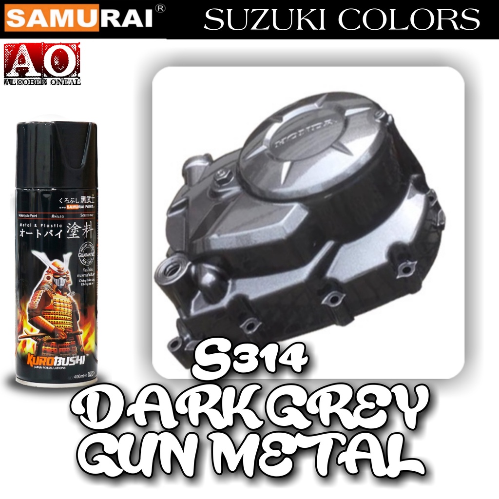 SAMURAI Spray Paint S314 SUZUKI Dark Grey Cash On Delivery Shopee