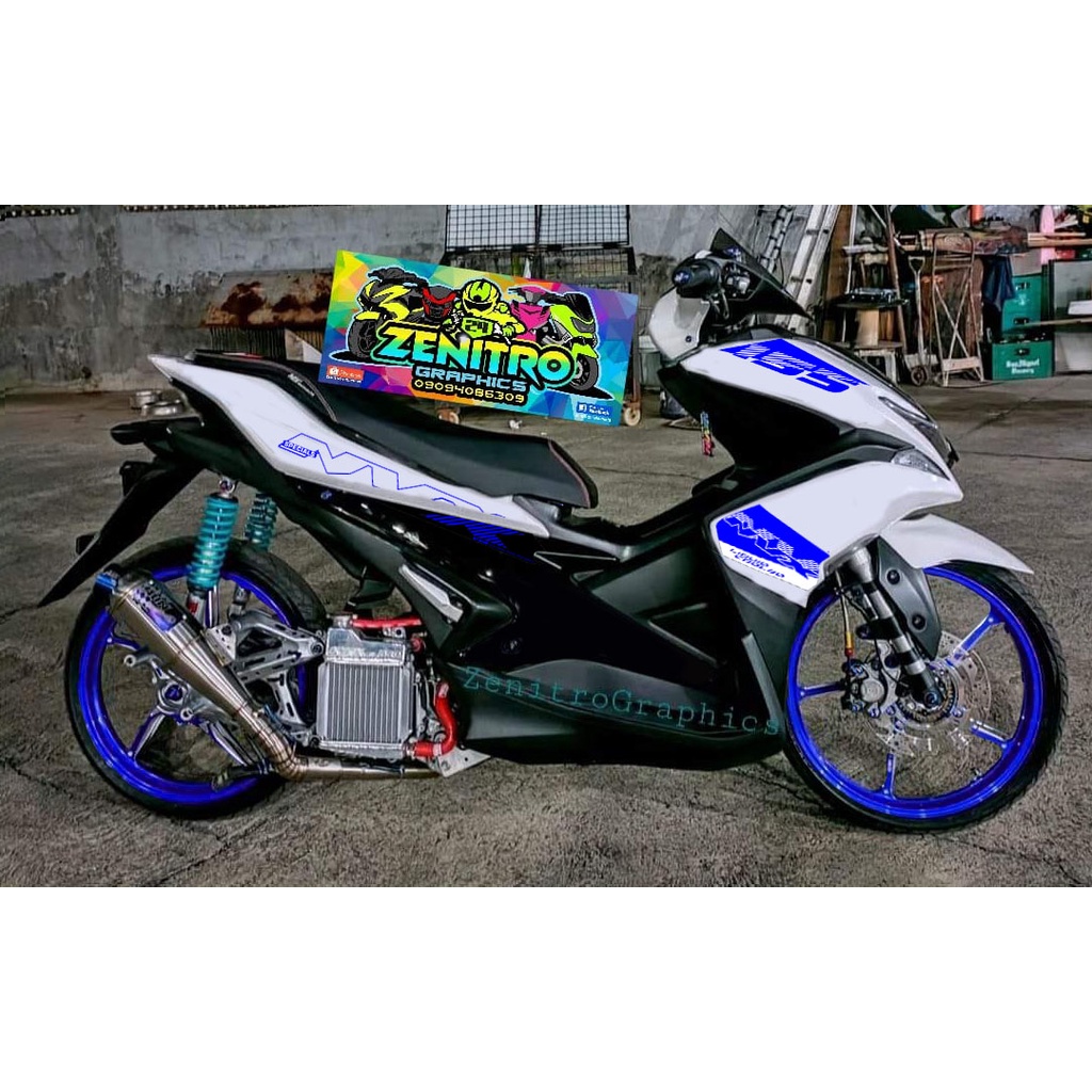 NVX SPECIALS DECALS FOR AEROX V1 PEARLWHITE Shopee Philippines