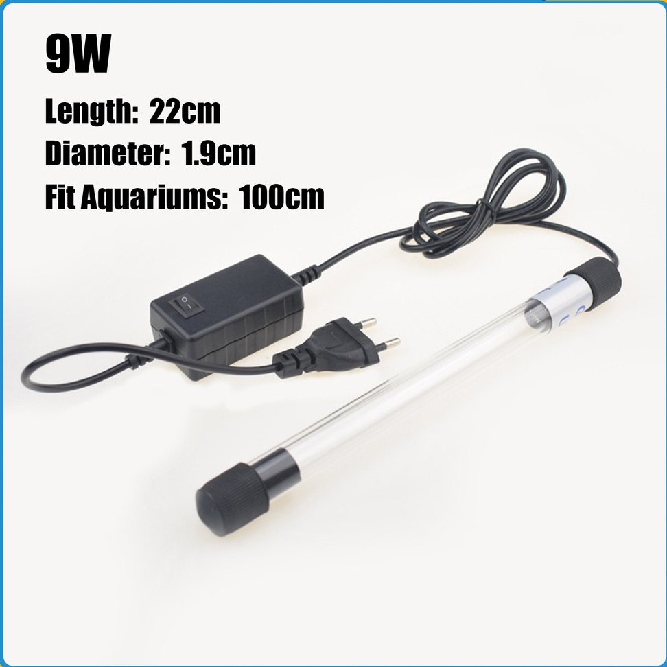 3W 5W 9W 13W UV Light Fish Tank UV Sterilization Lamp Pond Water