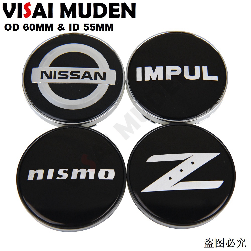 Pcs Od Mm Id Mm Wheel Center Cap Nismo Impul Logo Wheel Cover