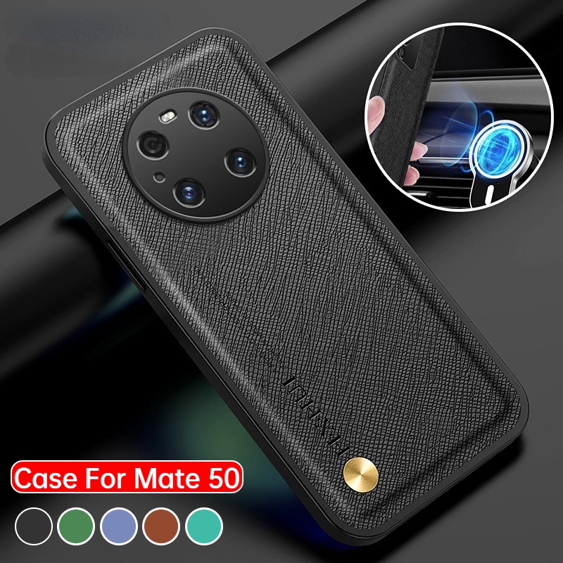 Camera Shockproof Leather Case For Huawei Mate 50 40 30 Pro Casing Hp