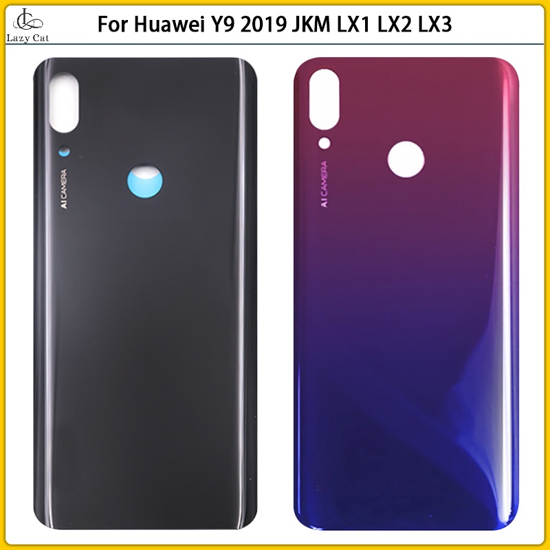 New For Huawei Y9 2019 LX1 LX2 LX3 Battery Back Cover Y9 2019 Rear Door