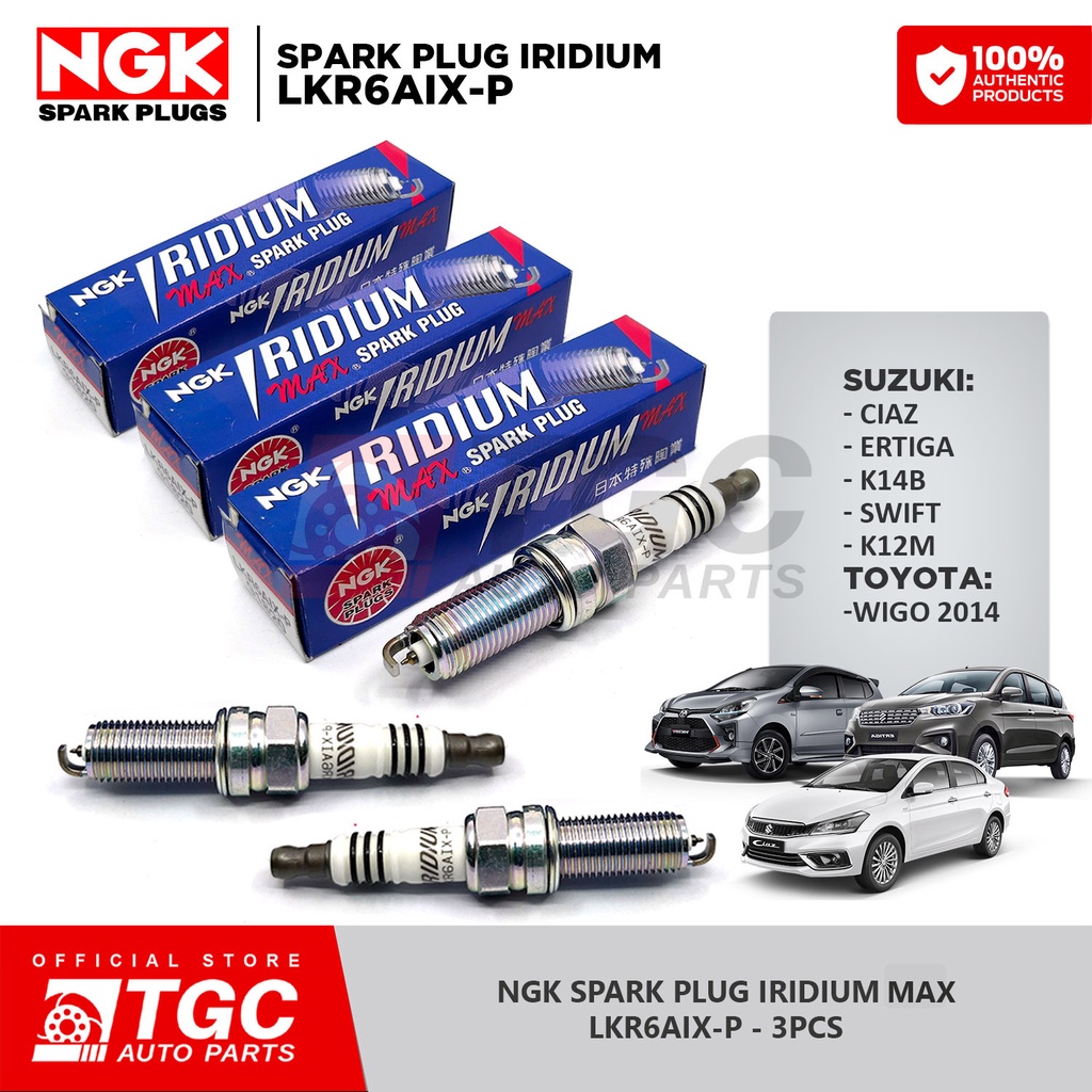 NGK Iridium MAX Spark Plug LKR6AIX P Suzuki Ciaz Ertiga K14B Swift