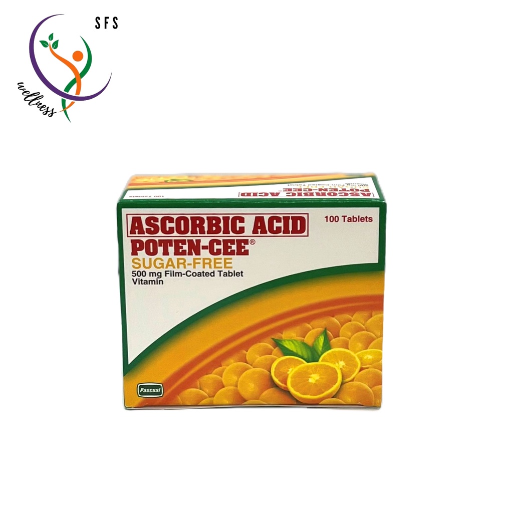 Poten Cee Sugar Free 500 Mg Film Coated Tablet Vitamin By 10s Shopee