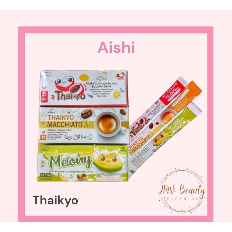 Aishi Japan Thaikyo Premium Drinks Macchiato Lychee Melon Shopee