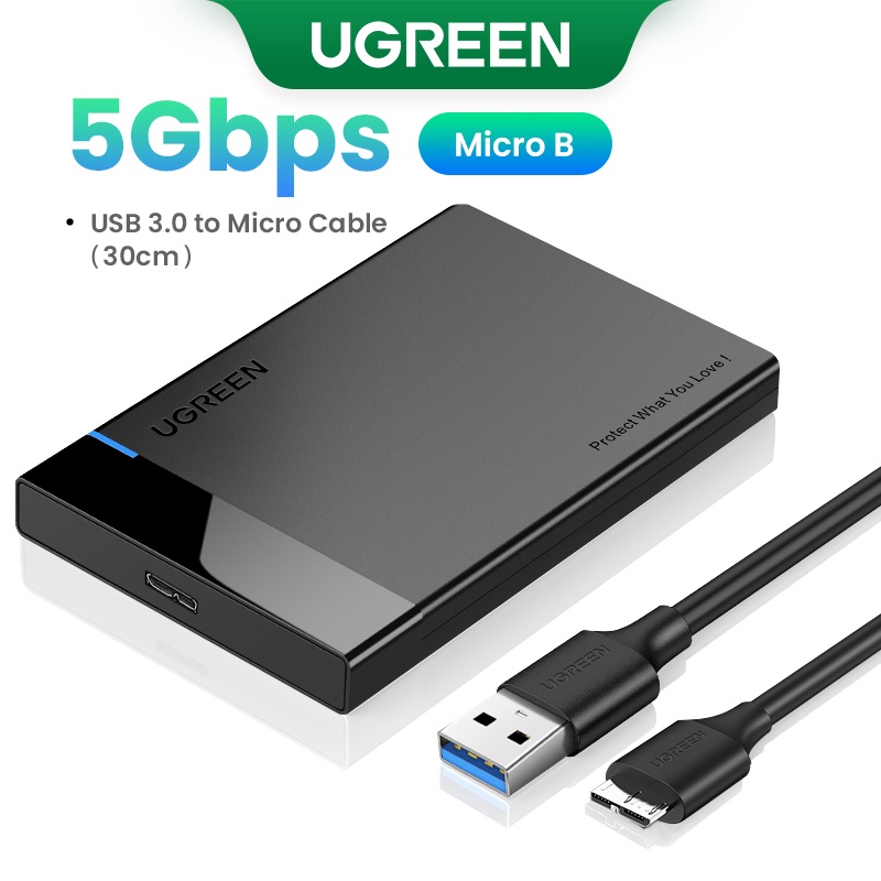 UGREEN External HDD SATA Case USB 3 0 With USB Cable 2 5 Shopee