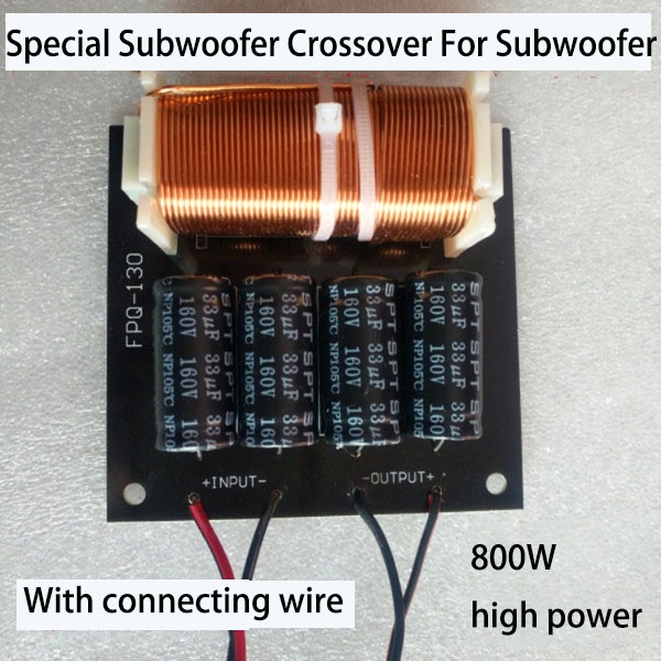 W Pure Subwoofer Crossover Professional Bass Frequency Divider For