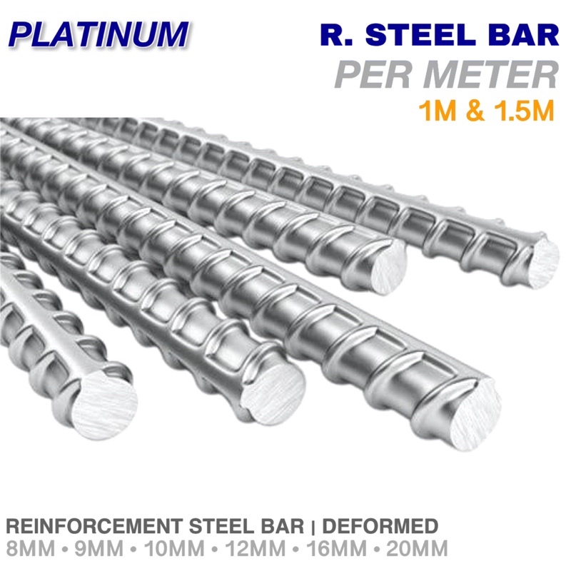 1M 1 5M Reinforcement Steel Bar RSB Deformed Bar Rebar Bakal