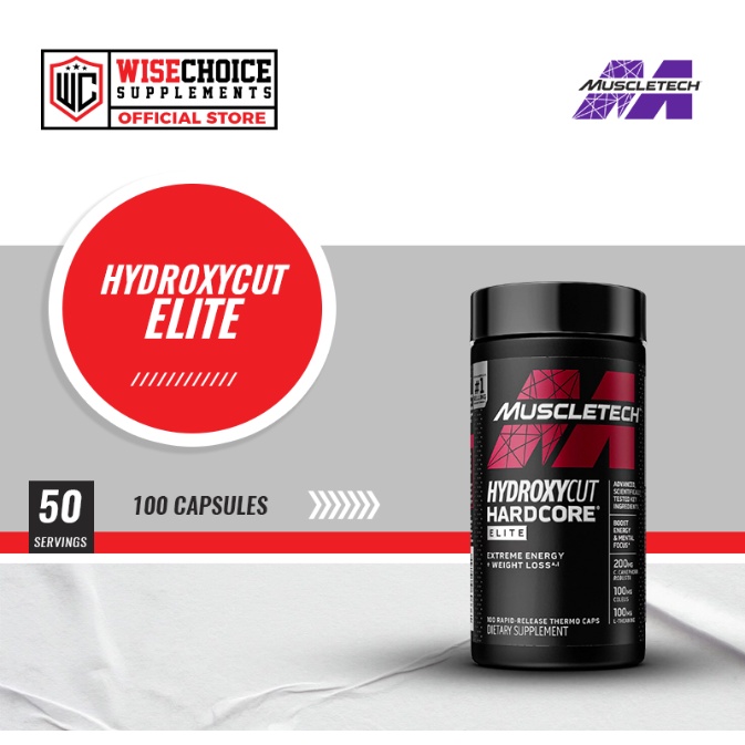 Muscletech Hydroxycut Hardcore Elite Fat Burner 100 Capsules Shopee