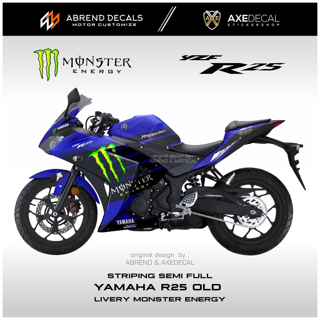 Striping Yamaha R Old Livery Me R Motorcycle Sticker Custom Design