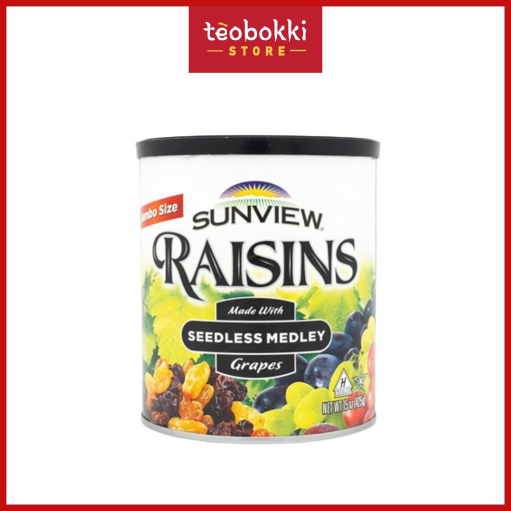 Raisins SUNVIEW Seedless Raisins 425g Shopee Philippines