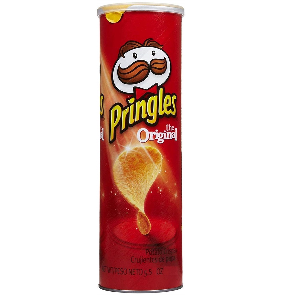 Pringles Potato Crisps Chips Original Flavored Oz Can Grams