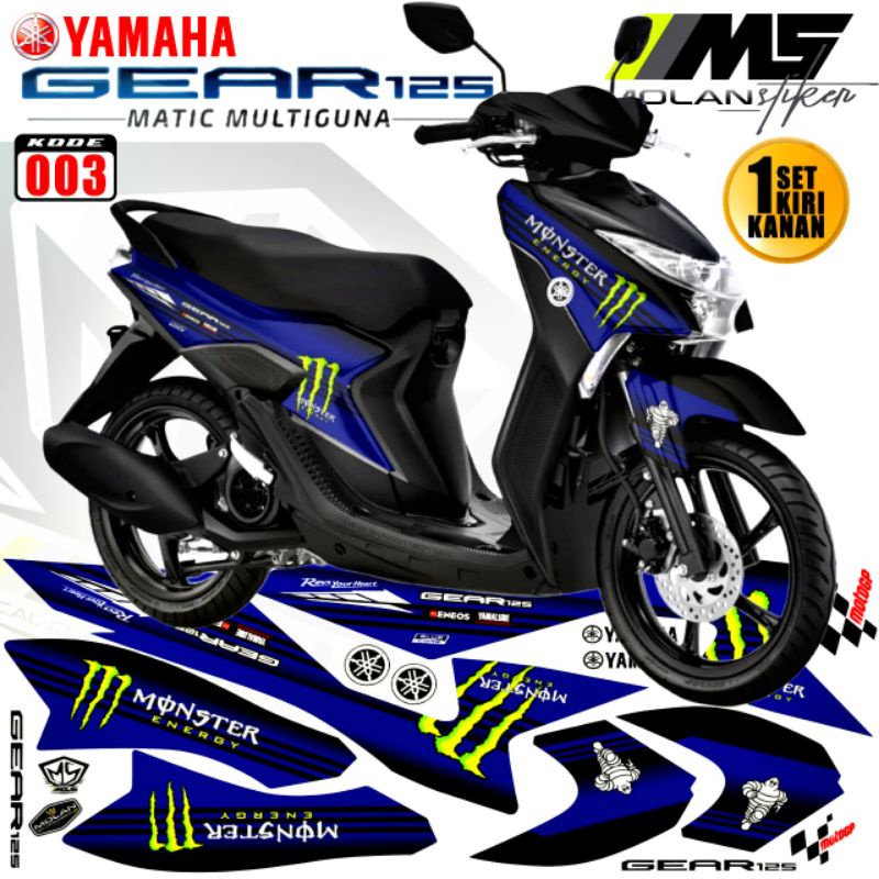 Decal Sticker Striping Variation Yamaha Mio Gear Petronas Yamaha