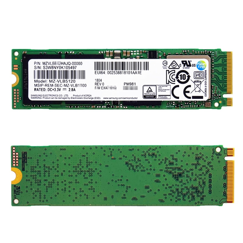 SAMSUNG SSD M 2 PM981 512GB Solid State Hard 2280 DiskInternal Disco