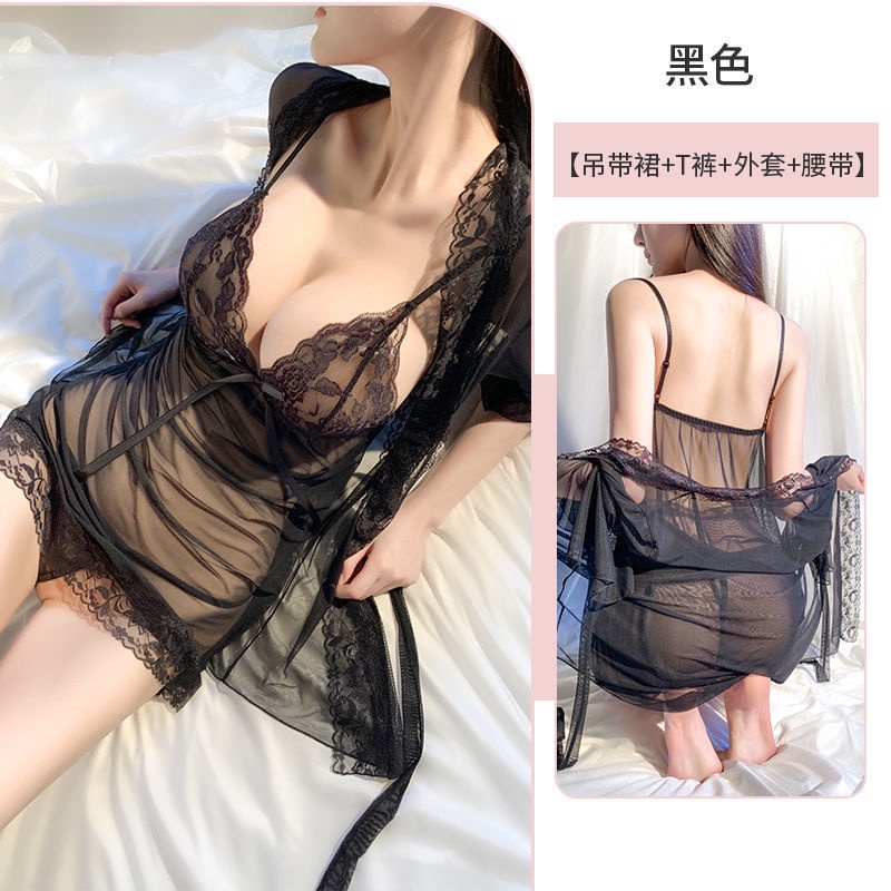 High End Suit Sexy Lace Nightdress Women Lingerie Panties Extremely