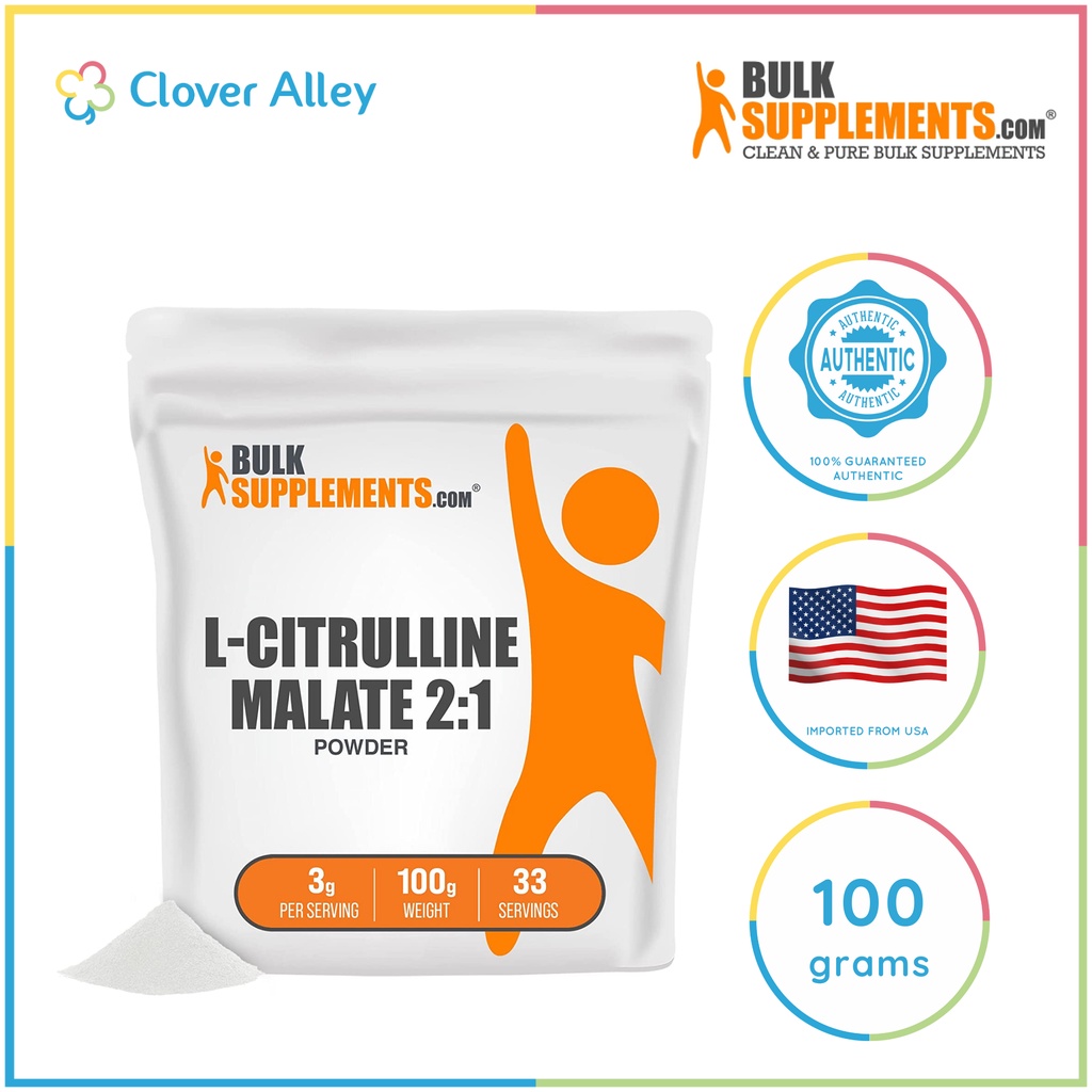 BulkSupplements L Citrulline Malate 2 1 Powder 100grams 06 2024