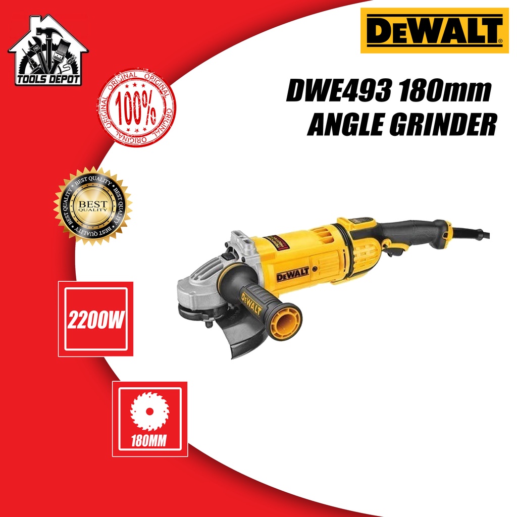 DeWalt DWE493 180mm Angle Grinder Shopee Philippines