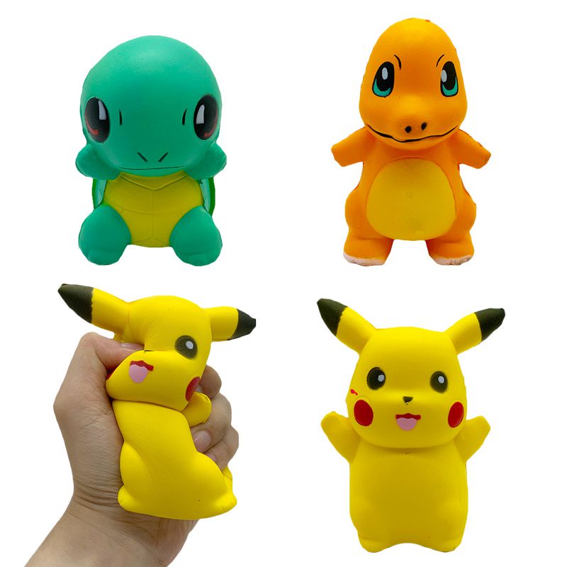 New Squishy Jumbo Pikachu Squeeze Fun Soft Squishies Slow Rising Stress