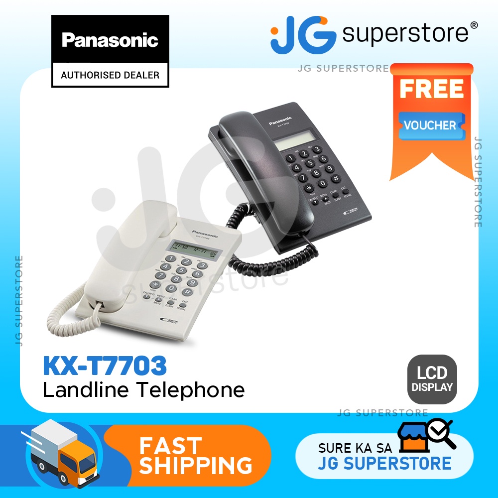 Panasonic Kx T Landline Telephone With Line Lcd Display Caller