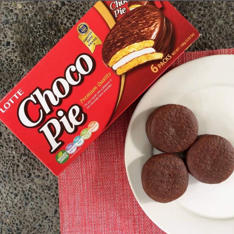 Lotte Chocopie Box Of Contains Pouches Shopee Philippines