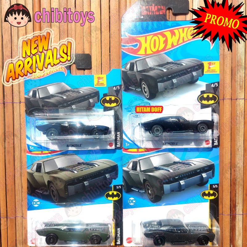 HITAM Hotwheels THE BATMAN MOVIE BATMOBILE 2021 Black 2022 Old SILVER