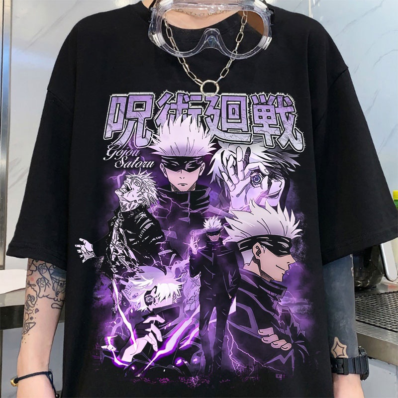 Women T Shirts Japanese Anime Jujutsu Kaisen Graphic T Shirts Gothic