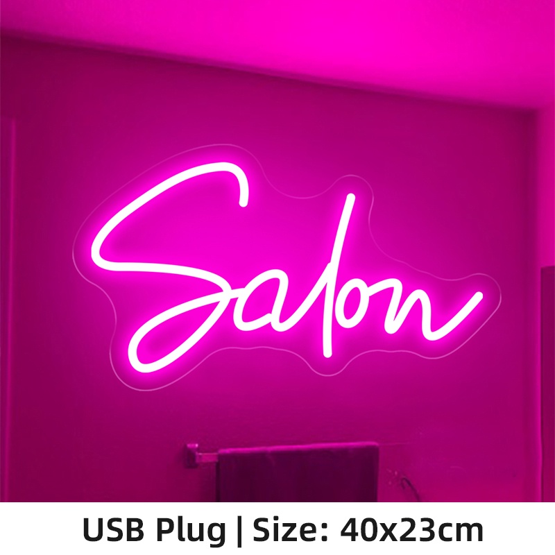 Beauty Salon Led Neon Sign Lights Hair Lashes Brows Nails Room