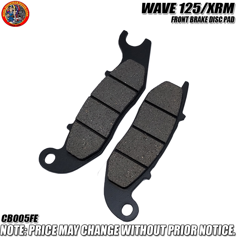 WAVE125 XRM FRONT BRAKE DISC PAD CB005FE Shopee Philippines