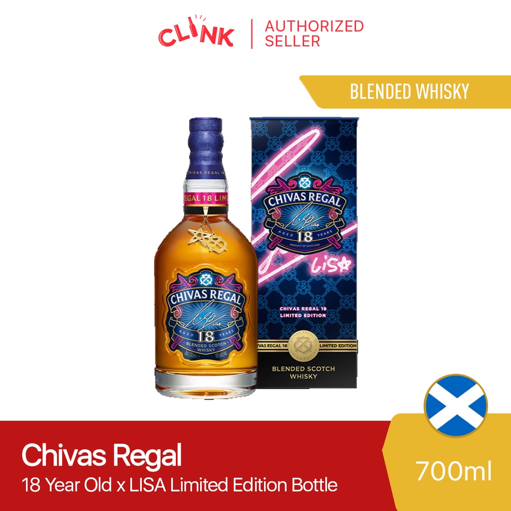 Chivas Regal 18 Year Old 700ml X LISA Limited Edition Bottle Shopee